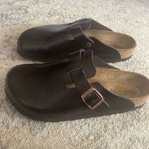 Birkenstock Boston Soft Footbed Almafi Brown Size 39